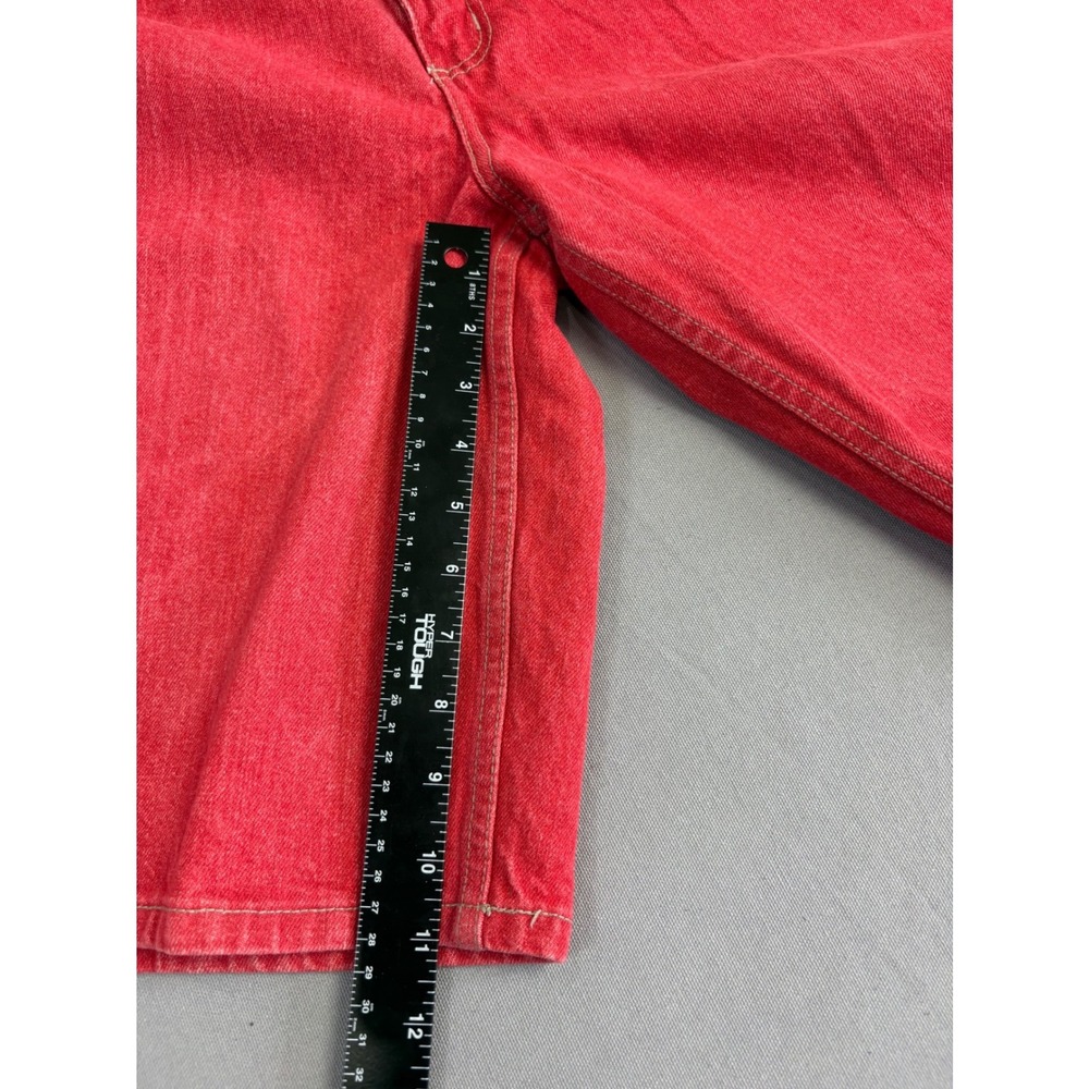 Y2K Vintage Beverly Hills‎ Polo Red Denim Shorts Men's Size 38 Cotton Blokecore - Picture 4 of 6